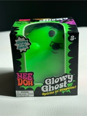 Needoh Glowy Ghost Halloween Squishy Fidget Glow in the Dark NEW SHIPS TODAY!